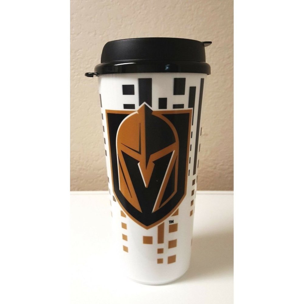 LOT OF 2 VEGAS GOLDEN KNIGHTS NHL 32 OUNCE (OZ) TRAVEL TUMBLER
